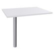 3253310148161-Extension IDRA/DUAL sur pied tube - 80 x 60 cm - Pied alu - plateau Blanc perle-P_79398172_1-0